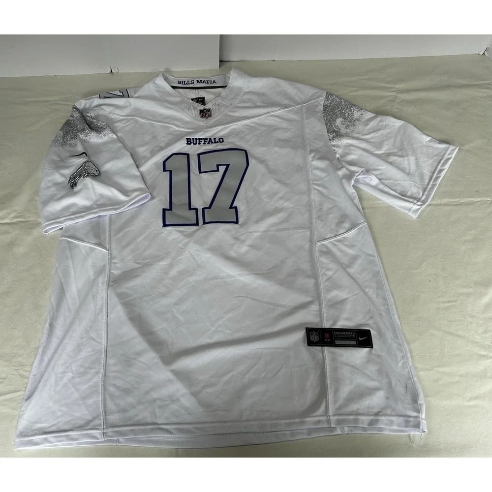 Nike Dri Fit NFL Buffalo Bills Josh Allen #17 Vapor Rivalries Jersey Adult 4XL - Picture 6 of 16